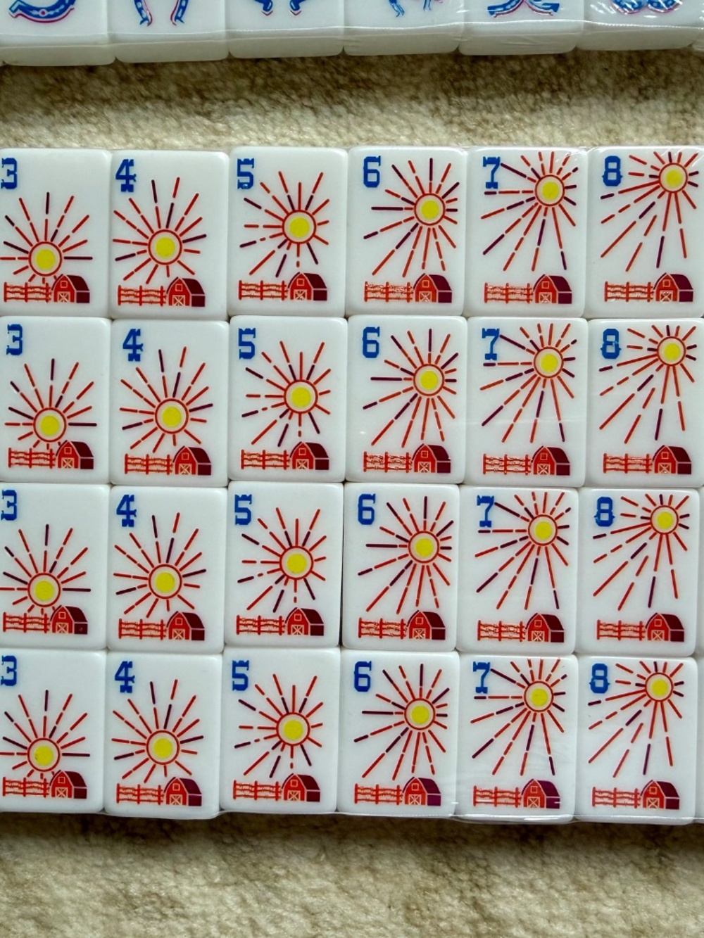 Texas Ranch Mahjong tiles - Picture 4 of 5
